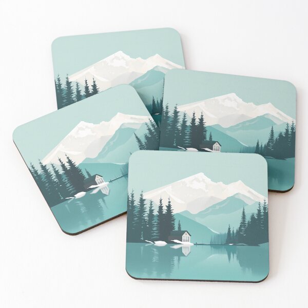 Item preview, Minimalist Blue Mountain Art designed and sold by FrostedPeaks.