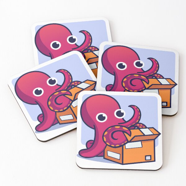 Item preview, Octopus packaging designed and sold by JuncoPuff.