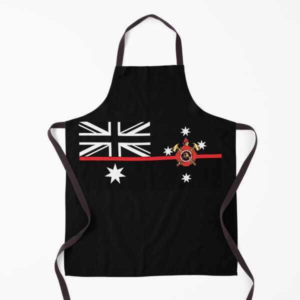Item preview, New QFS Design Australian Thin Red Line Flag -Black & White designed and sold by RENAGADE4LYF.