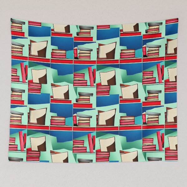 Item preview, Shelfscape Symphony - Red Boards - Book inspired Pattern 1 designed and sold by JoanNinjaHen.