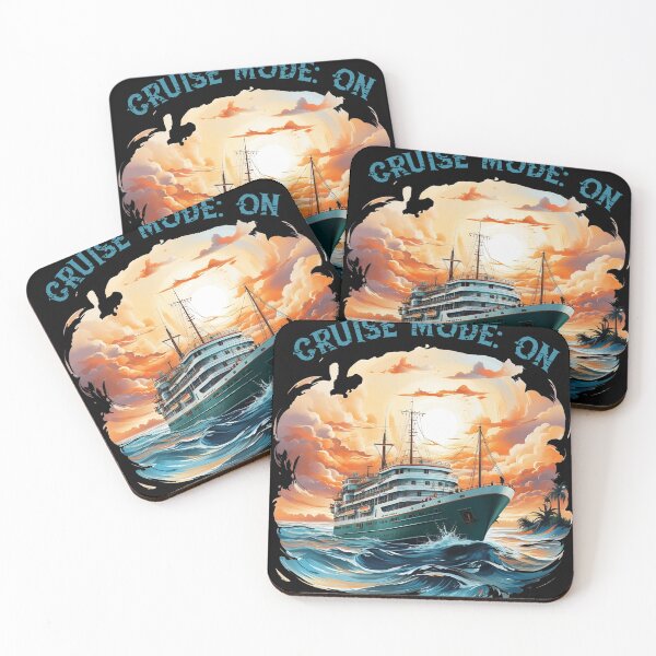 Item preview, Cruise Mode On, Design Cool Cruise, Funny Cruise Quote designed and sold by PRYMULLART.