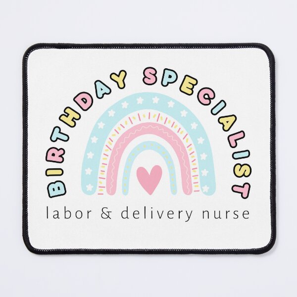 Item preview, Birthday Specialist Rainbow Labor and Delivery Nurse  designed and sold by maliagnad.