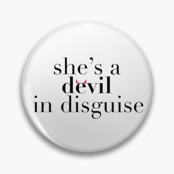 Item preview, "she's a devil in disguise" sticker designed and sold by bessie-d.