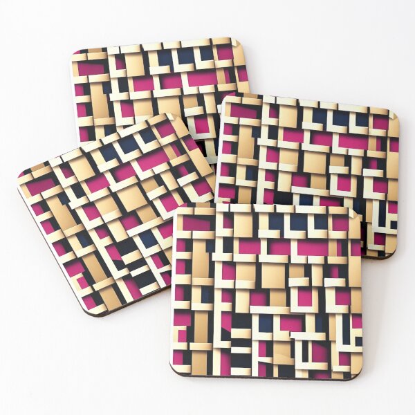 Item preview, Shelfscape Symphony - Magenta Abstract - Book inspired Pattern 17 designed and sold by JoanNinjaHen.