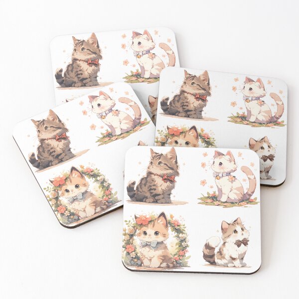 Item preview, Cute Cats Clipart designed and sold by alacaz.