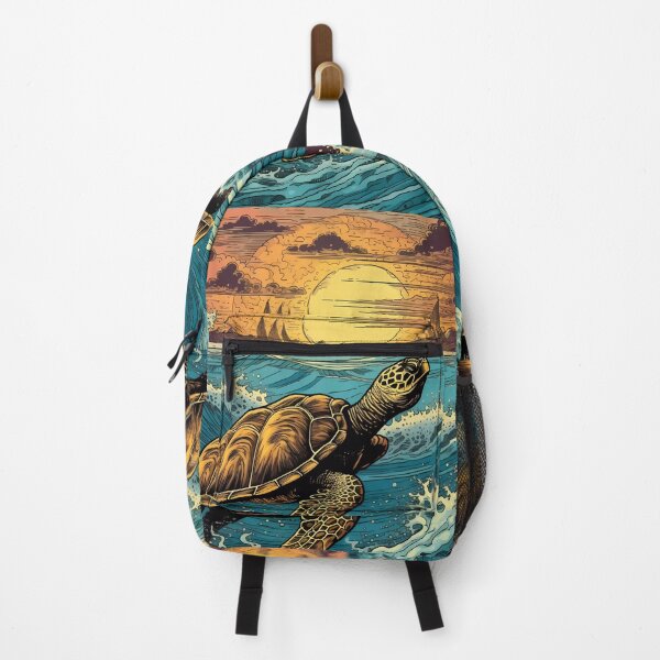 Item preview, Ocean scene with sea turtle designed and sold by ZombiOctopi.