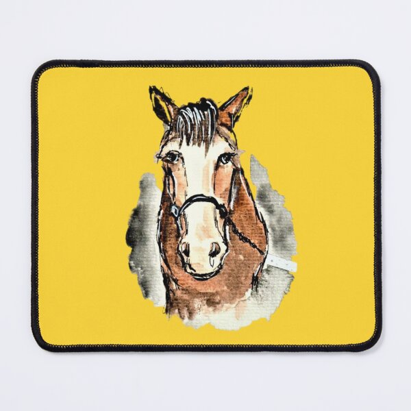Item preview, Horse with a white blaze, watercolor, fine art designed and sold by janianna.
