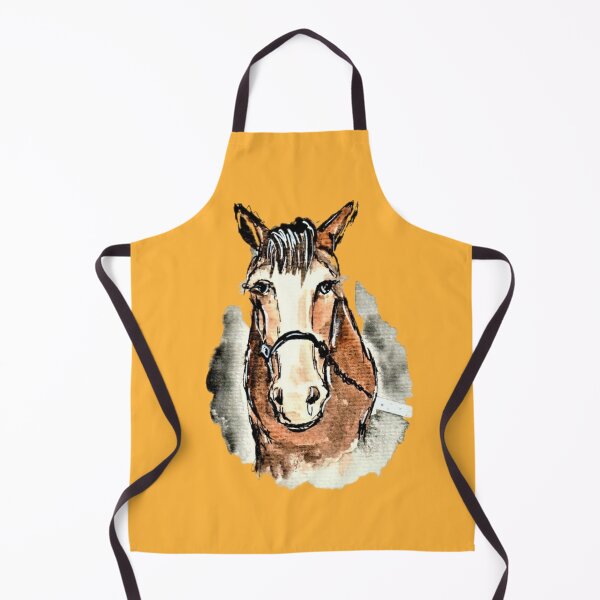 Item preview, Horse with a white blaze, watercolor, fine art designed and sold by janianna.