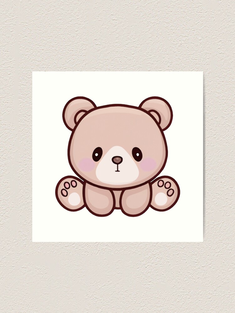Cute teddy bear toy with bow Royalty Free Vector Image