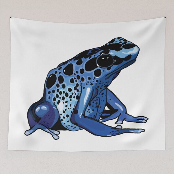 Item preview, Blue dart frog designed and sold by Llyndoodles.