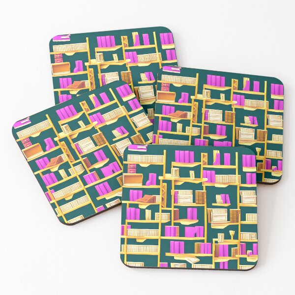 Item preview, Shelfscape Symphony - Purple Books - Book inspired Pattern 3 designed and sold by JoanNinjaHen.