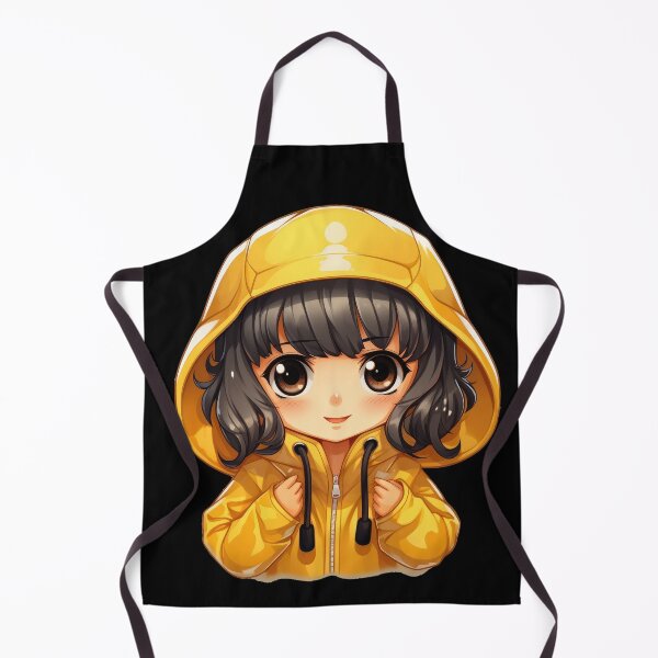 Item preview, Cute girl in rain coat. designed and sold by art-shop-by-Kat.