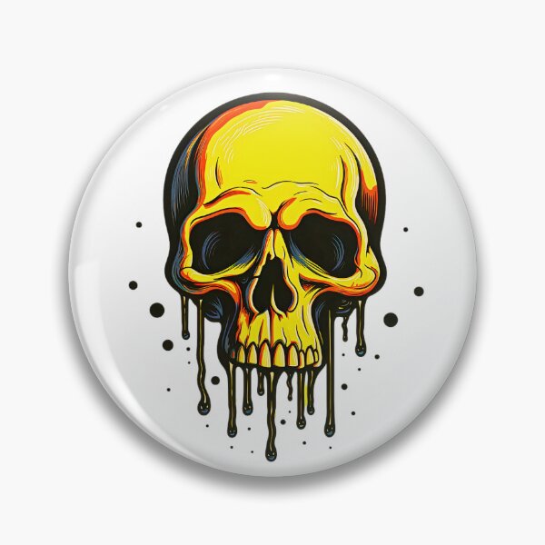 Item preview, Colorful Dripping Skull | Colorful Melting Skull | Graffiti Skull designed and sold by CoolHippoQuotes.