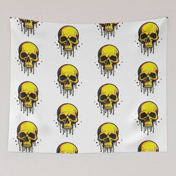 Item preview, Colorful Dripping Skull | Colorful Melting Skull | Graffiti Skull designed and sold by CoolHippoQuotes.