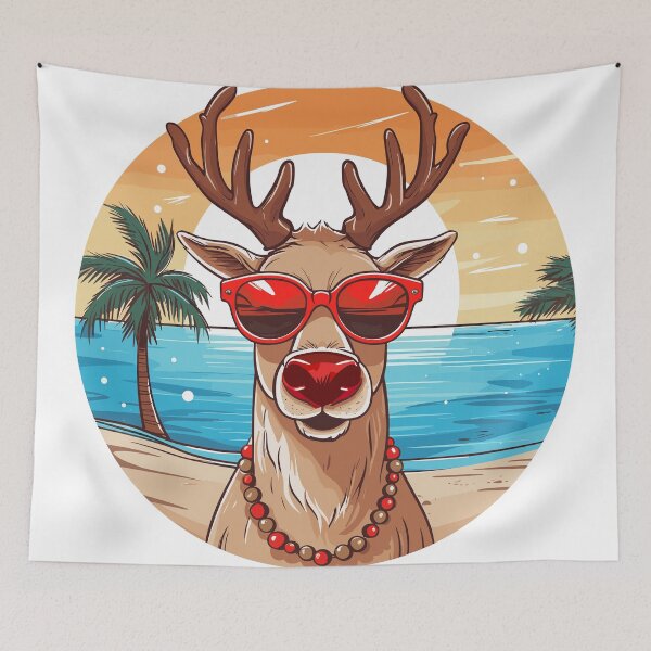 Item preview, Rudolph at the Beach designed and sold by Crazy-Squirrel1.