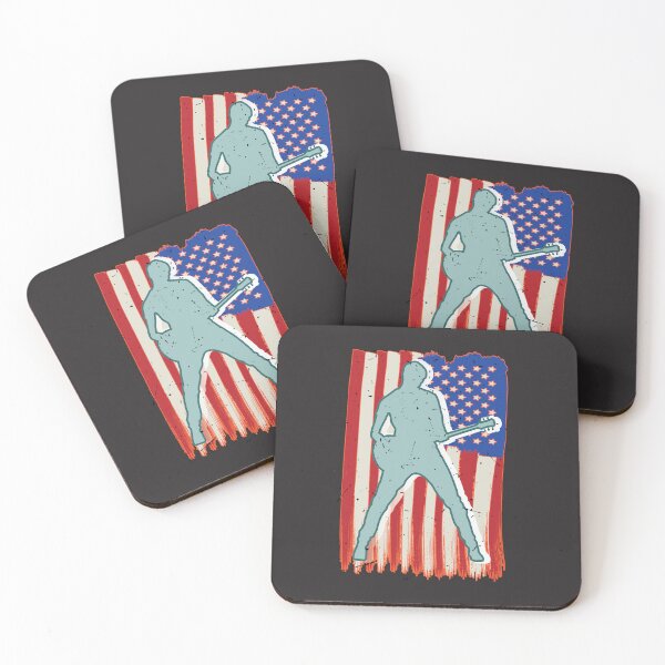 Item preview, Music Festival Guitarist Satue of Liberty Rock American Vintage designed and sold by shaderepublic.