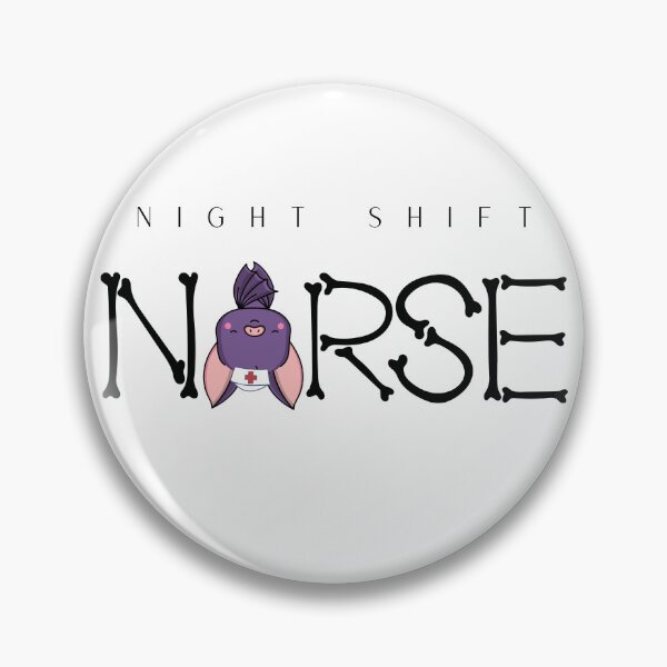 Item preview, Night Shift Nurse Bat and Bones Halloween designed and sold by maliagnad.