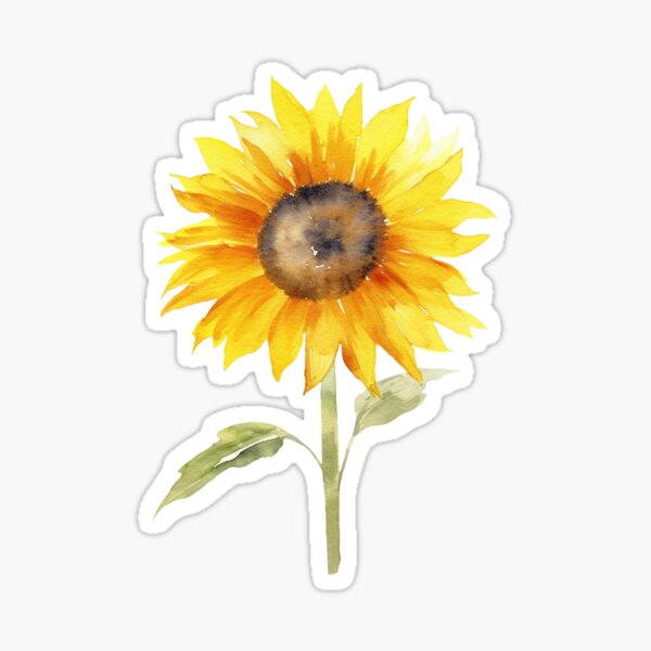 Sunflower stickers store for hydro flask