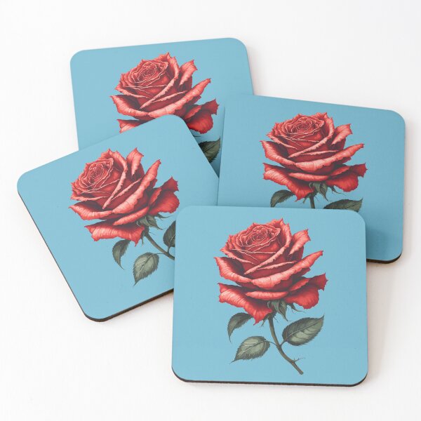 Item preview, single red rose designed and sold by KOKOTART.