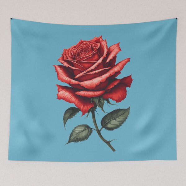 Item preview, single red rose designed and sold by KOKOTART.