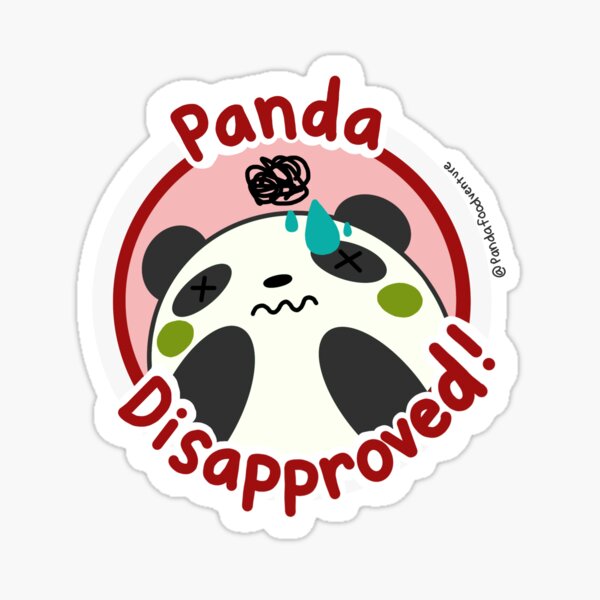 Item preview, Panda Eats - Panda Disapproved! designed and sold by squirrelmily.