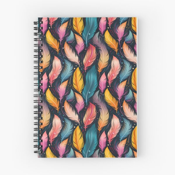 Item preview, Modern Feather pattern - Colorful Feathers designed and sold by ComerPrintCo.