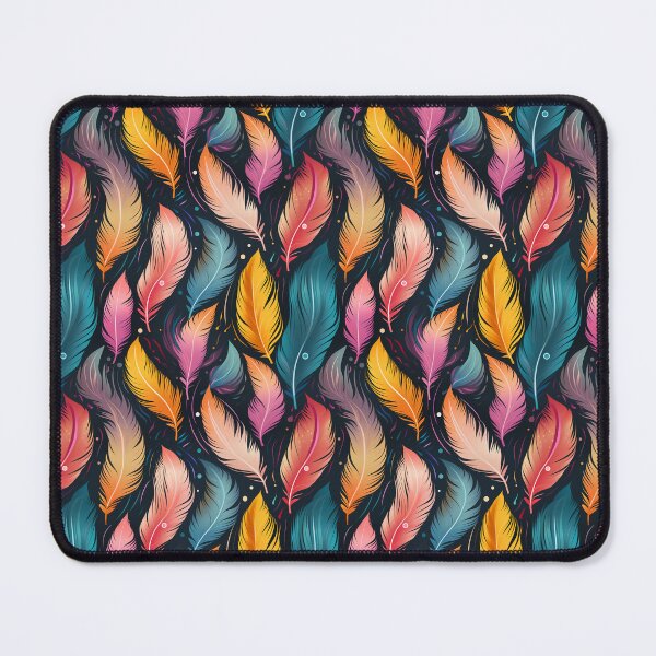 Item preview, Modern Feather pattern - Colorful Feathers designed and sold by ComerPrintCo.
