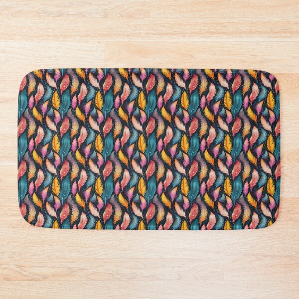 Item preview, Modern Feather pattern - Colorful Feathers designed and sold by ComerPrintCo.
