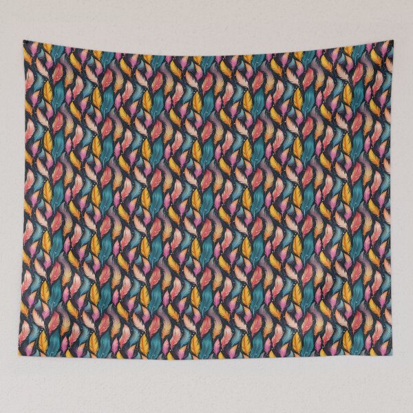 Item preview, Modern Feather pattern - Colorful Feathers designed and sold by ComerPrintCo.