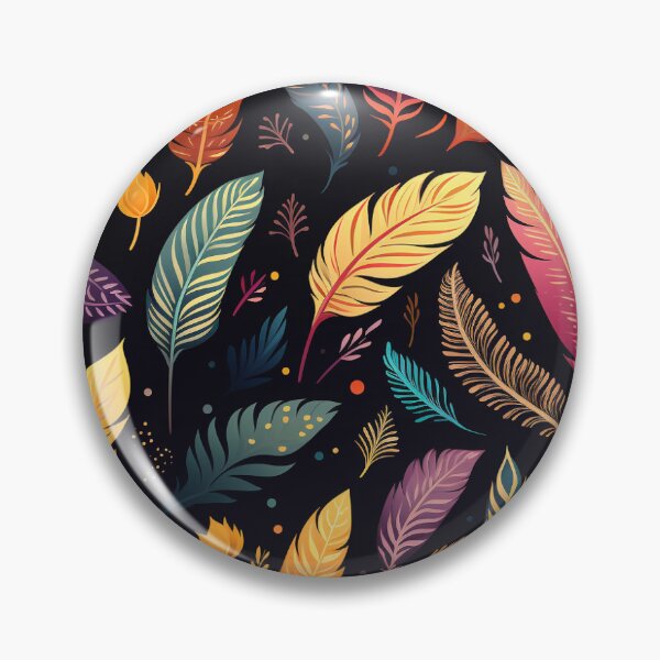 Item preview, Boho Modern Feather pattern - Colorful Feathers designed and sold by ComerPrintCo.