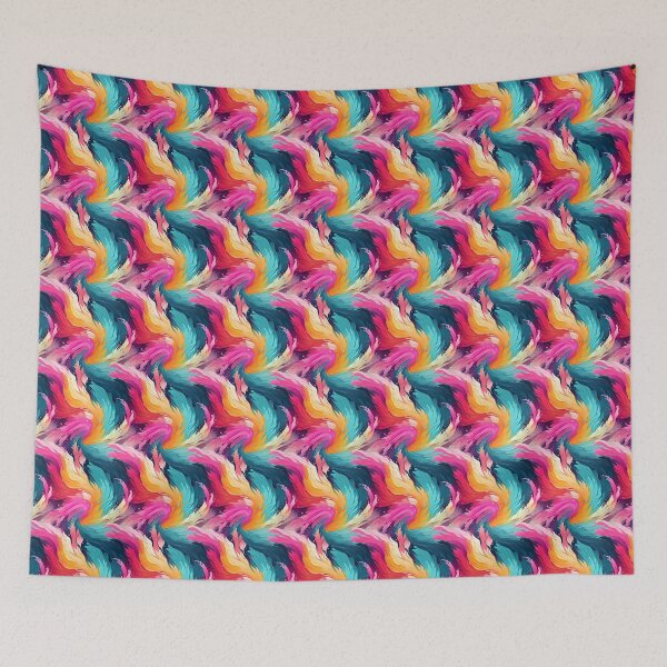 Item preview, Colorful Waves - Psychedelic Waves designed and sold by ComerPrintCo.