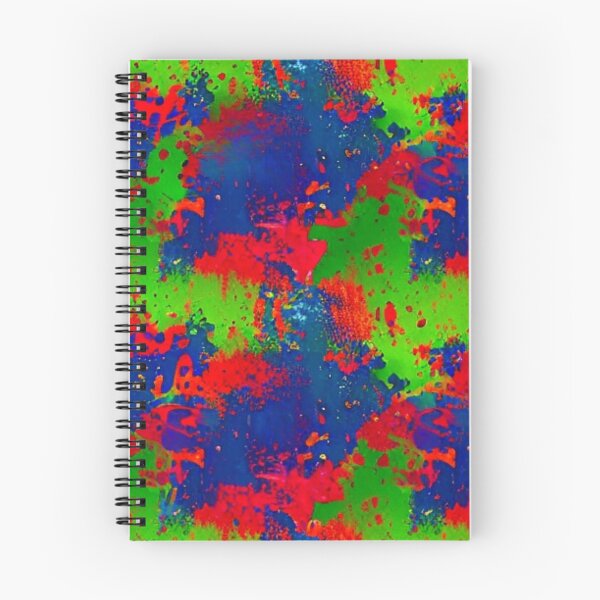 Item preview, Abstract Blue Red and Green Paint Splatter Pattern designed and sold by calibrit.