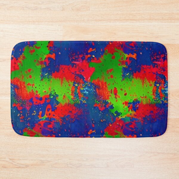 Item preview, Abstract Blue Red and Green Paint Splatter Pattern designed and sold by calibrit.