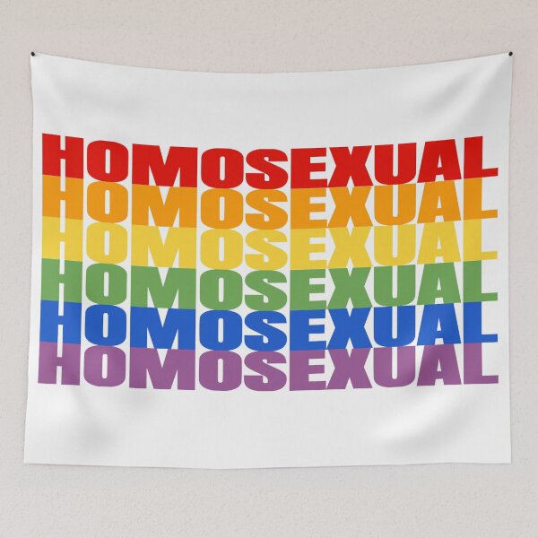 Item preview, Homosexual Rainbow Flag designed and sold by Claire Ramsey.