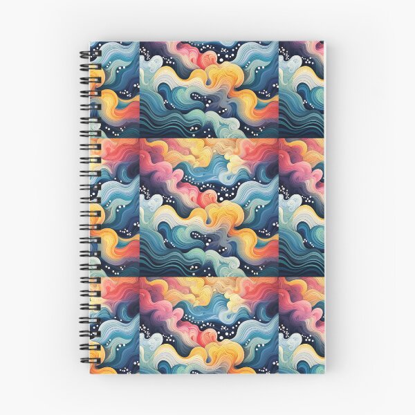 Item preview, Modern Colorful Waves - Psychedelic Waves designed and sold by ComerPrintCo.