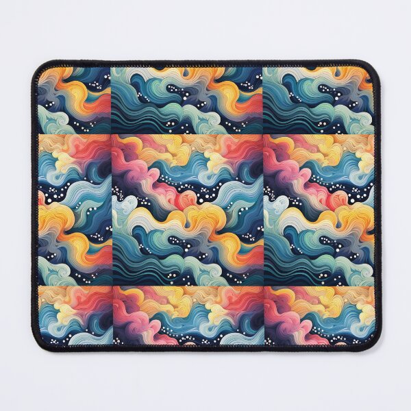 Item preview, Modern Colorful Waves - Psychedelic Waves designed and sold by ComerPrintCo.