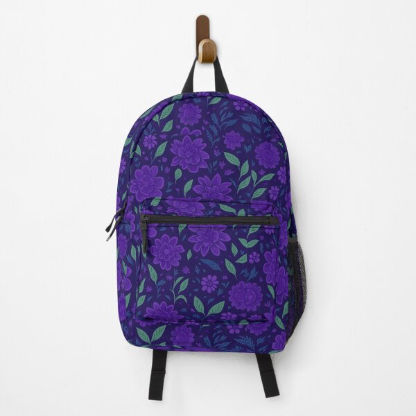 Item preview, Retro boho hippie flowers Violet, Purple| Pattern designed and sold by General-Corner.