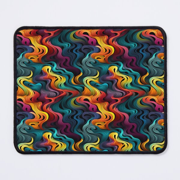 Item preview, Modern Colorful Waves - Psychedelic Waves designed and sold by ComerPrintCo.