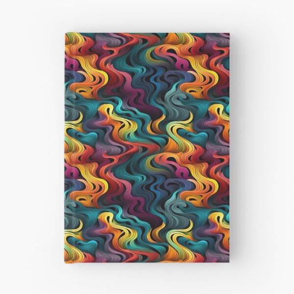 Item preview, Modern Colorful Waves - Psychedelic Waves designed and sold by ComerPrintCo.