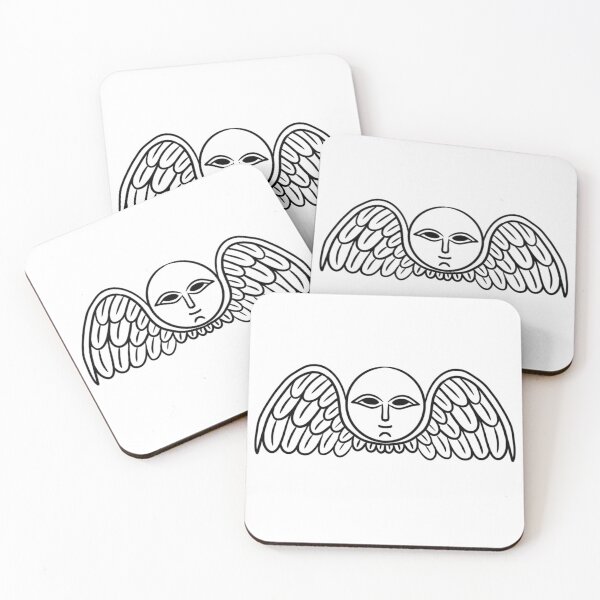 Item preview, Grave Iconography Face With Wings 1 designed and sold by Darkplacestudio.