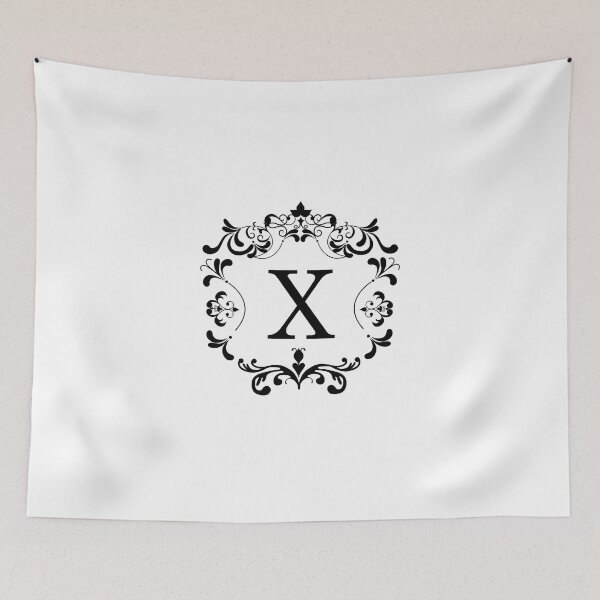 Item preview, Monogram X Retro Elegant Frame designed and sold by simplymonogram.