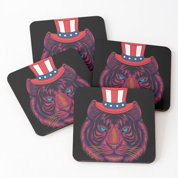 Item preview, Tiger In An Uncle Sam Hat designed and sold by Mark Cannon.