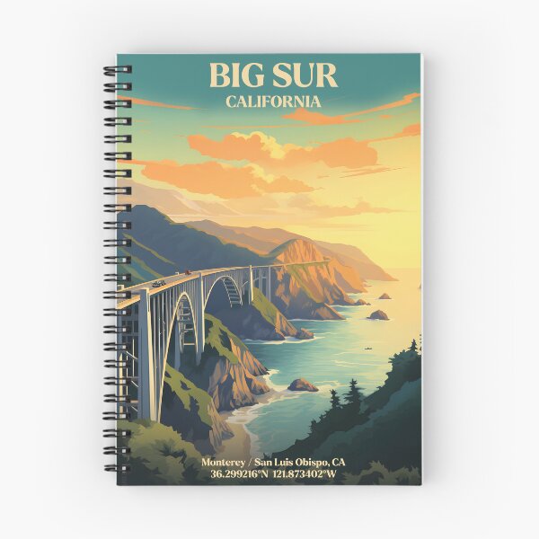 Item preview, Big Sur, California Vintage Travel Poster designed and sold by Gabe-and-Co.