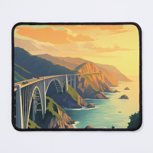 Item preview, Big Sur, California Vintage Travel Poster designed and sold by Gabe-and-Co.