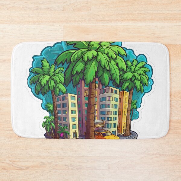Item preview, City in palm trees designed and sold by abmkf.