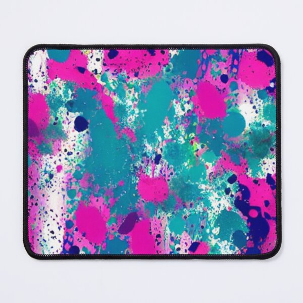 Item preview, Abstract Pink and Blue Paint Splatter Pattern designed and sold by calibrit.