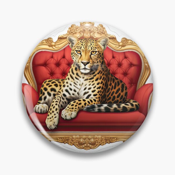 Item preview, Luxury cheetah on the red sofa designed and sold by abmkf.