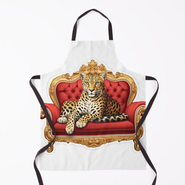 Item preview, Luxury cheetah on the red sofa designed and sold by abmkf.