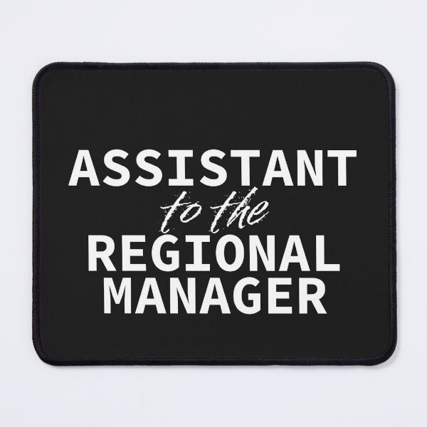 Item preview, Assistant to the Regional Manager (white font) designed and sold by wlsdesigns.