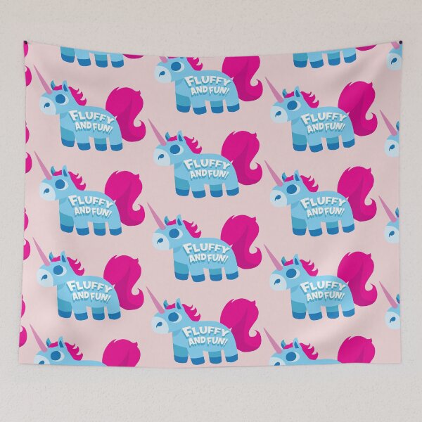 Item preview, Unicorn Fluffy and Fun designed and sold by DynamiteSticker.